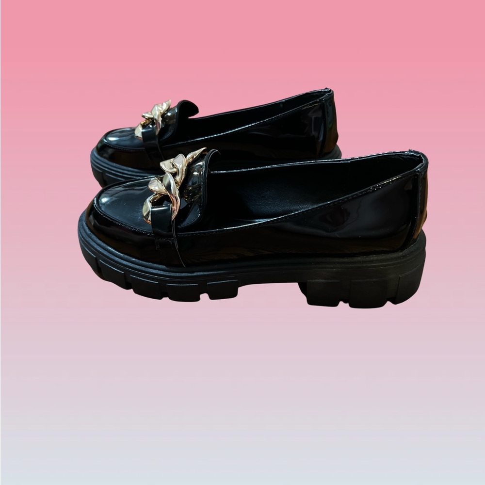 Patent Leather Chunky Loafers